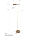 Mexlite Mexlite Floor lamp KARL, 1 flame, bronze