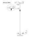 Mexlite Mexlite Floor lamp KARL, 1 flame, bronze