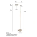 Mexlite Floor lamp KARL, 1 flame, bronze