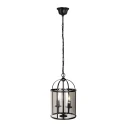 Luminaire à suspension PIMPERNEL à 2 flammes E14 IP20, noir gradable