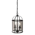 Steinhauer Luminaire à suspension PIMPERNEL à 2 flammes E14 IP20, noir gradable