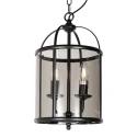 Steinhauer Luminaire à suspension PIMPERNEL à 2 flammes E14 IP20, noir gradable