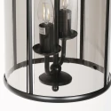 Steinhauer Luminaire à suspension PIMPERNEL à 2 flammes E14 IP20, noir gradable