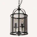 Steinhauer Luminaire à suspension PIMPERNEL à 2 flammes E14 IP20, noir gradable