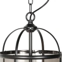Steinhauer Luminaire à suspension PIMPERNEL à 2 flammes E14 IP20, noir gradable