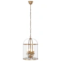 Luminaire à suspension PIMPERNEL 4 flammes E14 IP20, bronze, transparent gradable