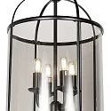 Steinhauer Luminaire à suspension PIMPERNEL 4 flammes E14 IP20, noir gradable