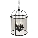 Steinhauer Luminaire à suspension PIMPERNEL 4 flammes E14 IP20, noir gradable