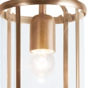 Steinhauer Luminaire de plafond PIMPERNEL à 1 flamme E27 IP20, bronze, transparent gradable
