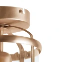 Steinhauer Luminaire de plafond PIMPERNEL à 1 flamme E27 IP20, bronze, transparent gradable
