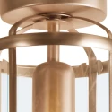 Steinhauer Luminaire de plafond PIMPERNEL à 1 flamme E27 IP20, bronze, transparent gradable