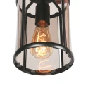 Steinhauer Luminaire de plafond PIMPERNEL E27 IP20, noir gradable
