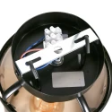 Steinhauer Luminaire de plafond PIMPERNEL E27 IP20, noir gradable