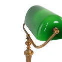 Steinhauer Lampe de table ANCILLA à 1 flamme E27 IP20, vert, bronze gradable