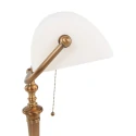 Steinhauer Lampe de table ANCILLA à 1 flamme E27 IP20, bronze, blanche gradable