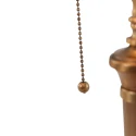 Steinhauer Lampe de table ANCILLA à 1 flamme E27 IP20, bronze, blanche gradable