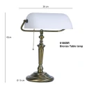 Steinhauer Lampe de table ANCILLA à 1 flamme E27 IP20, bronze, blanche gradable