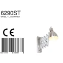 Steinhauer Steinhauer Wall luminaire SPRING, 1 flame, steel
