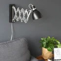 Steinhauer Steinhauer Wall luminaire SPRING, 1 flame, black