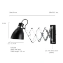 Steinhauer Steinhauer Wall luminaire SPRING, 1 flame, black