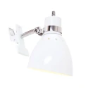 Steinhauer Lampe à pince SPRING avec interrupteur, avec prise de courant, réglable E27 IP20, blanc mat 