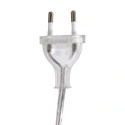 Steinhauer Lampe à pince SPRING avec interrupteur, avec prise de courant, réglable E27 IP20, blanc mat 