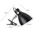 Steinhauer Steinhauer Spot SPRING zum Klemmen, 1 flame, metal, black