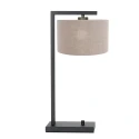 table lamp STANG down, with switch, with shade, with plug E27 IP20, black matt dimmable