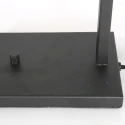 Steinhauer table lamp STANG down, with switch, with shade, with plug E27 IP20, black matt dimmable