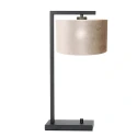 table lamp STANG down, with switch, with shade, with plug E27 IP20, black matt dimmable