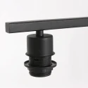 Steinhauer table lamp STANG down, with switch, with shade, with plug E27 IP20, black matt dimmable