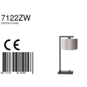 Steinhauer table lamp STANG down, with switch, with shade, with plug E27 IP20, black matt dimmable