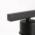 Steinhauer table lamp STANG down, with switch, with shade, with plug E27 IP20, black matt dimmable