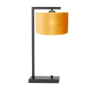 table lamp STANG down, with switch, with shade, with plug E27 IP20, black matt dimmable