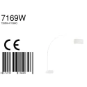 Steinhauer floor lamp SPARKLED LIGHT cylindrical, with switch, with shade, with plug, adjustable E27 IP20, white matt 