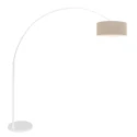 floor lamp SPARKLED LIGHT cylindrical, with switch, with shade, with plug, adjustable E27 IP20, white matt 
