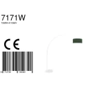 Steinhauer floor lamp SPARKLED LIGHT cylindrical, with switch, with shade, with plug, adjustable E27 IP20, white matt 