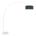 Steinhauer floor lamp SPARKLED LIGHT cylindrical, with switch, with shade, with plug, adjustable E27 IP20, white matt 
