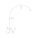 Steinhauer floor lamp SPARKLED LIGHT cylindrical, with switch, with shade, with plug, adjustable E27 IP20, white matt 