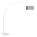floor lamp SPARKLED LIGHT cylindrical, with switch, with shade, with plug, adjustable E27 IP20, white matt 