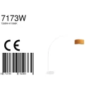Steinhauer floor lamp SPARKLED LIGHT cylindrical, with switch, with shade, with plug, adjustable E27 IP20, white matt 