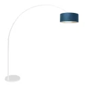 floor lamp SPARKLED LIGHT cylindrical, with switch, with shade, with plug, adjustable E27 IP20, white matt 