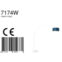 Steinhauer floor lamp SPARKLED LIGHT cylindrical, with switch, with shade, with plug, adjustable E27 IP20, white matt 