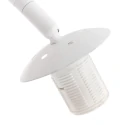 Steinhauer floor lamp SPARKLED LIGHT cylindrical, with switch, with shade, with plug, adjustable E27 IP20, white matt 