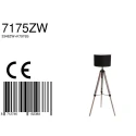 Mexlite floor lamp TRIEK 1 flame, with switch, with shade E27 IP20, wood, antique 