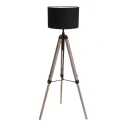 Mexlite floor lamp TRIEK 1 flame, with switch, with shade E27 IP20, wood, antique 