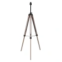 Mexlite floor lamp TRIEK 1 flame, with switch, with shade E27 IP20, wood, antique 