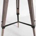 floor lamp TRIEK 1 flame, with switch, with shade E27 IP20, wood, antique 