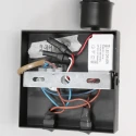 Steinhauer wall luminaire STANG with shade, with LED spot E27 IP20, black matt 