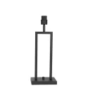 Steinhauer table lamp STANG up, 2-fold, with switch, with shade, with plug E27 IP20, black matt dimmable